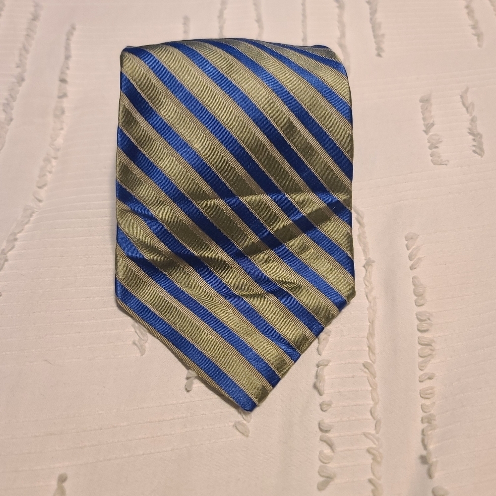 Tommy Hilfiger Green/blue Striped Neck Tie